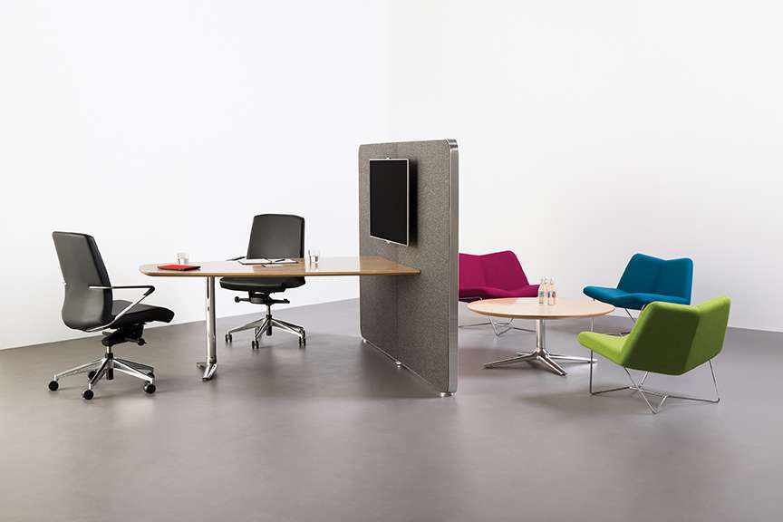 modern office cubicles