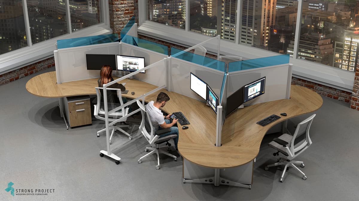 Curved Workstations